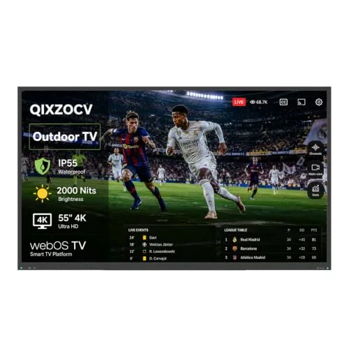 QIXZOCV Outdoor Smart TV